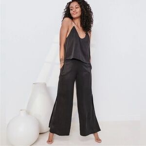 Lunya Black Silk PJ Set- XS